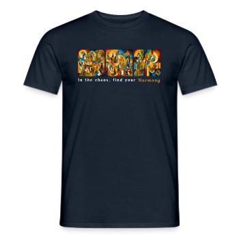 Find your harmony - Men's T-Shirt - navy - Front - AI Model Male 178 light (178cm)
