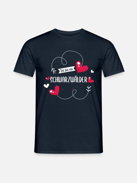 Schwarzwald Schwarzwälder Heimat Spruch - Männer T-Shirt - Navy