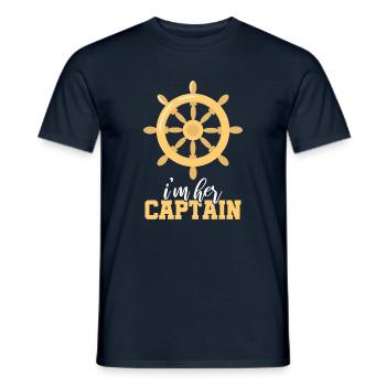 Sailing sailors captain sailor sailor saying - Men's T-Shirt - navy - Front - AI Model Male 178 light (178cm)