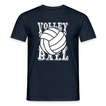 Volley volley beach volley sport volley - T-shirt homme - marine - Devant - AI Model Male 178 light (178cm)