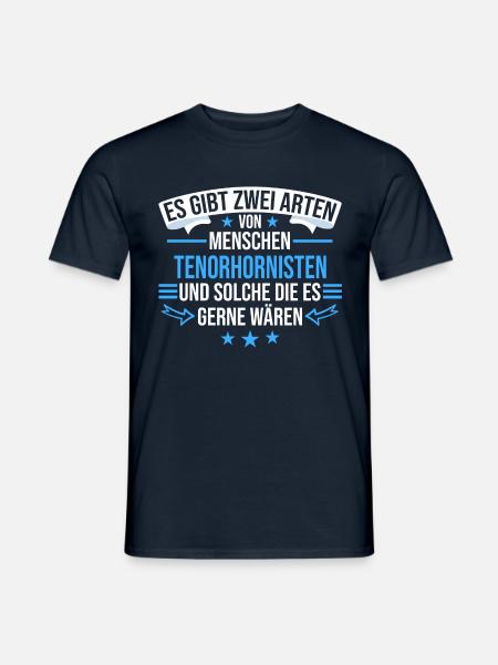 Tenorhorn Blasinstrument Tenorhornist Spruch - Männer T-Shirt - Navy
