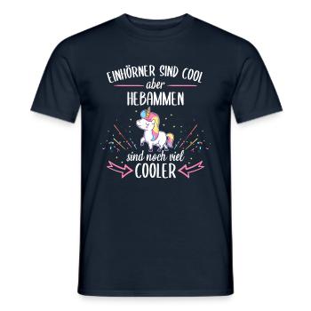 Hebamme Hebammen Entbindungspflegerin Beruf Spruch - Männer T-Shirt - Navy - Vorne - AI Model Male 178 light (178cm)