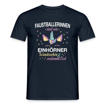 Faustball Fistball Sport Faustballer Sport Spruch - Männer T-Shirt - Navy - Vorne - AI Model Male 178 light (178cm)