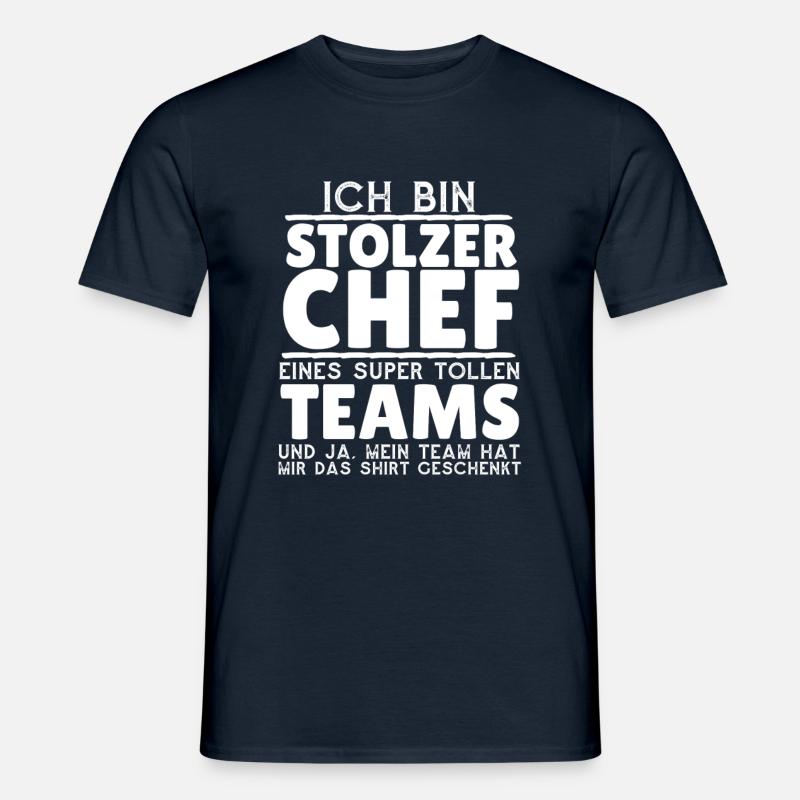 Ich bin stolzer Chef - Männer T-Shirt - Navy