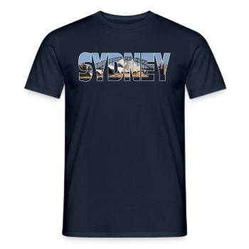 Sydney - Men's T-Shirt - navy - Front - AI Model Male 178 light (178cm)