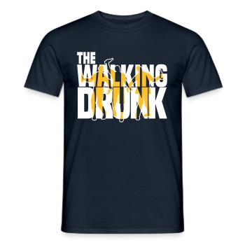 the walking drunk - Männer T-Shirt - Navy - Vorne - AI Model Male 178 light (178cm)