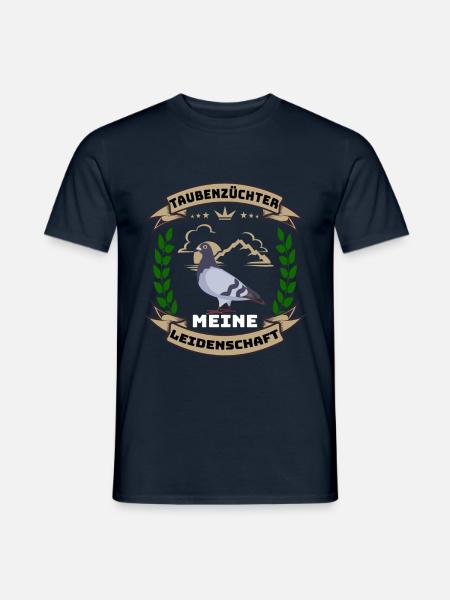 Taubenzüchter Leidenschaft Brieftauben Geschenk - Männer T-Shirt - Navy