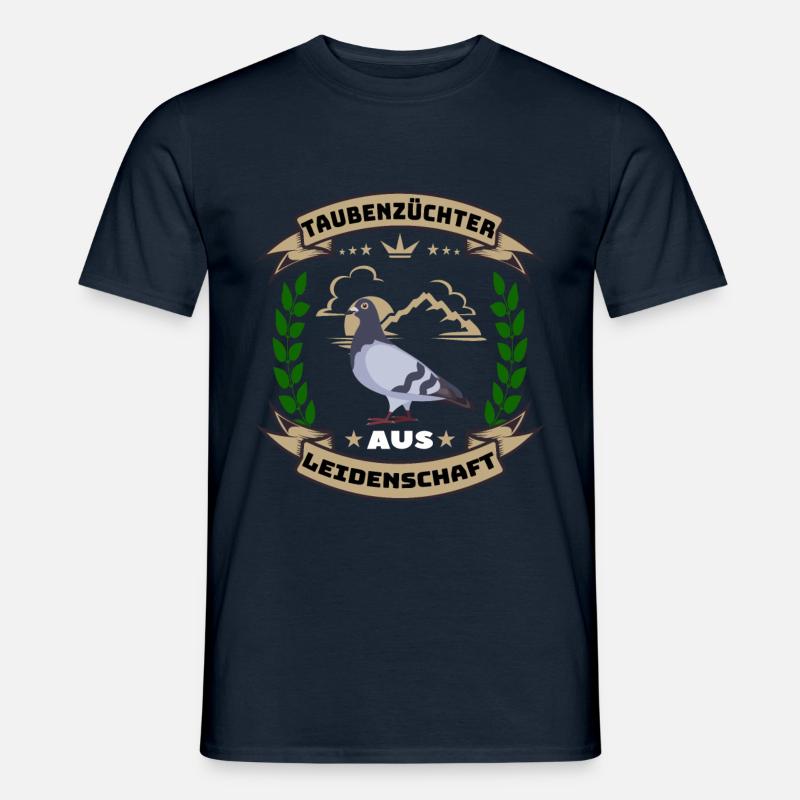 Taubenzüchter Leidenschaft Brieftauben Geschenk - Männer T-Shirt - Navy