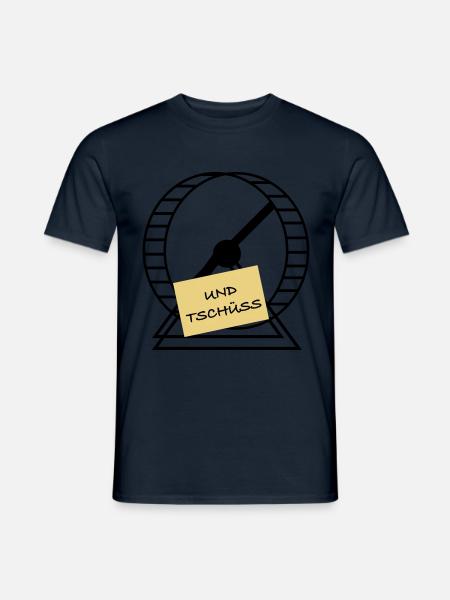 Und Tschüss - Männer T-Shirt - Navy
