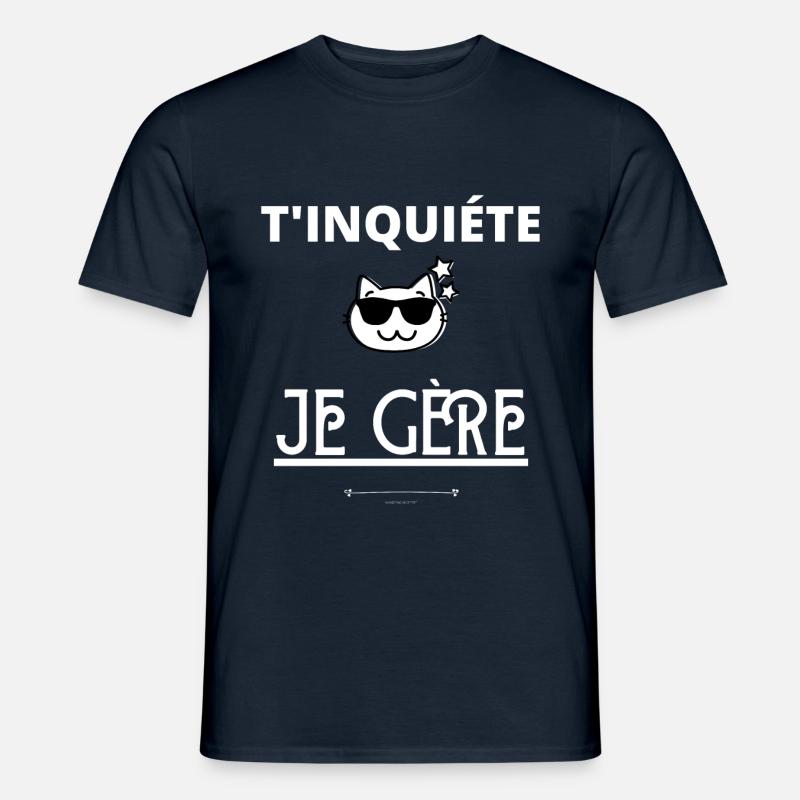 ICH MACH DIR SORGEN, GERE. - Männer T-Shirt - Navy