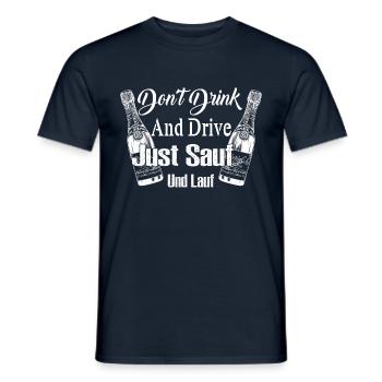 DONT DRINK AND DRIVE weiß - Männer T-Shirt - Navy - Vorne - AI Model Male 178 light (178cm)
