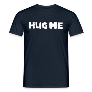 Fais-moi un câlin - T-shirt homme - marine - Devant - AI Model Male 178 light (178cm)
