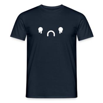 Weinendes Gesicht - Männer T-Shirt - Navy - Vorne - AI Model Male 178 light (178cm)