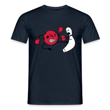 Bowling - Men's T-Shirt - navy - Front - AI Model Male 178 light (178cm)
