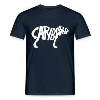 Capybara - T-shirt homme - marine - Devant - AI Model Male 178 light (178cm)