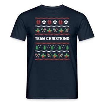 Team Christkind - Männer T-Shirt - Navy - Vorne - AI Model Male 178 light (178cm)