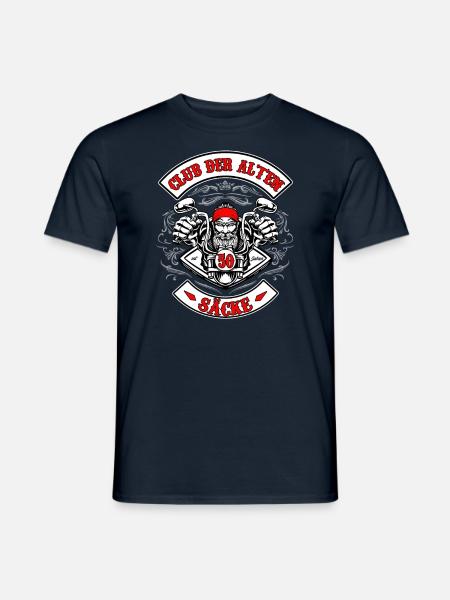 Club der alten Säcke 50 Jahre Geburtstag Herren - Männer T-Shirt - Navy