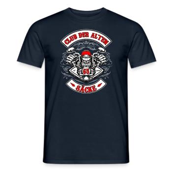 Club der alten Säcke 65 Jahre Geburtstag Herren - Männer T-Shirt - Navy - Vorne - AI Model Male 178 light (178cm)