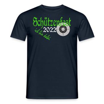 Schützenfest 2022 Ich bin dabei - Männer T-Shirt - Navy - Vorne - AI Model Male 178 light (178cm)