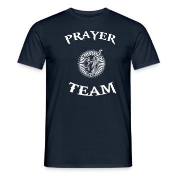 Prier Jésus-Christ Religion Christianisme Dire - T-shirt homme - marine - Devant - AI Model Male 178 light (178cm)