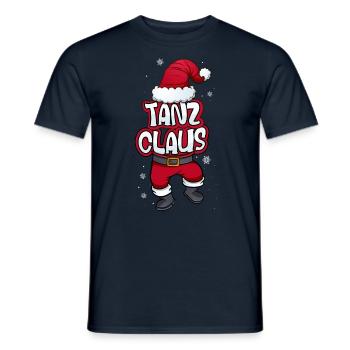Tanz Claus Weihnachtsmann Kostüm Familien Outfit - Männer T-Shirt - Navy - Vorne - AI Model Male 178 light (178cm)
