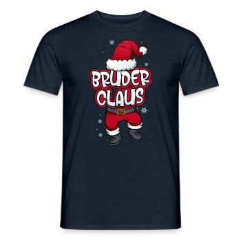Bruder Claus Weihnachtsmann Kostüm Familien Outfit - Männer T-Shirt - Navy - Vorne - AI Model Male 178 light (178cm)