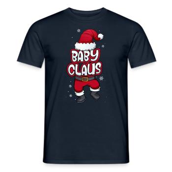 Baby Claus Weihnachtsmann Kostüm Familien Outfit - Männer T-Shirt - Navy - Vorne - AI Model Male 178 light (178cm)