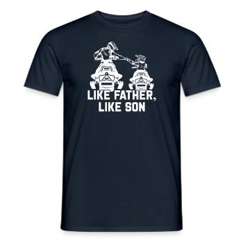 Snowmobile Snowmobiling sled motor sled - Men's T-Shirt - navy - Front - AI Model Male 178 light (178cm)