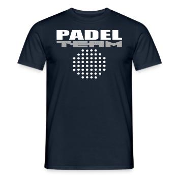 Padel Mannschaft - Männer T-Shirt - Navy - Vorne - AI Model Male 178 light (178cm)