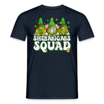 St Patricks Day Irland Wichtel Gnome - Männer T-Shirt - Navy - Vorne - AI Model Male 178 light (178cm)