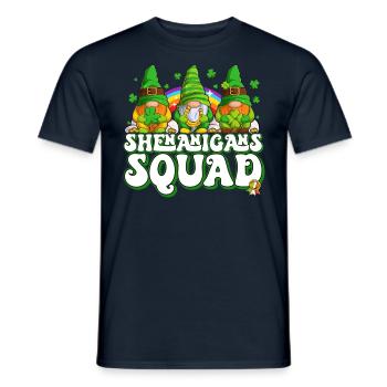 St Patricks Day Irland Wichtel Gnome - Männer T-Shirt - Navy - Vorne - AI Model Male 178 light (178cm)