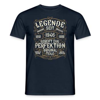 Legende 1946 Geburtstag legendär seit 1946 - Männer T-Shirt - Navy - Vorne - AI Model Male 178 light (178cm)