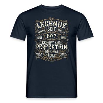 Legende 1977 Geburtstag legendär seit 1977 - Männer T-Shirt - Navy - Vorne - AI Model Male 178 light (178cm)