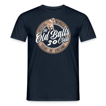30 ans The Old Balls Club Membre du 30e anniversaire - T-shirt homme - marine - Devant - AI Model Male 178 light (178cm)