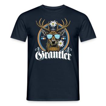 Grantler Bayern Grantln Tracht Bayern Grantln - Männer T-Shirt - Navy - Vorne - AI Model Male 178 light (178cm)