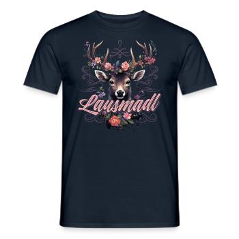 Lausmadl Mädchen Damen Trachtenshirt Kind Madl - Männer T-Shirt - Navy - Vorne - AI Model Male 178 light (178cm)