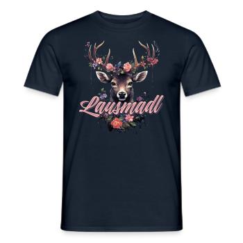 Lausmadl Mädchen Damen Trachtenshirt Kind Madl - Männer T-Shirt - Navy - Vorne - AI Model Male 178 light (178cm)