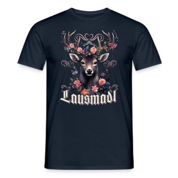 Lausmadl Mädchen Damen Trachtenshirt Kind Madl - Männer T-Shirt - Navy - Vorne - AI Model Male 178 light (178cm)