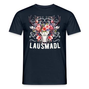 Lausmadl Mädchen Damen Trachtenshirt Kind Madl - Männer T-Shirt - Navy - Vorne - AI Model Male 178 light (178cm)