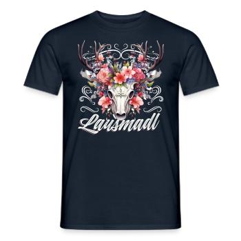 Lausmadl Mädchen Damen Trachtenshirt Kind Madl - Männer T-Shirt - Navy - Vorne - AI Model Male 178 light (178cm)