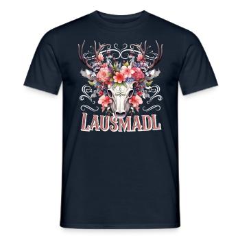 Lausmadl Mädchen Damen Trachtenshirt Kind Madl - Männer T-Shirt - Navy - Vorne - AI Model Male 178 light (178cm)