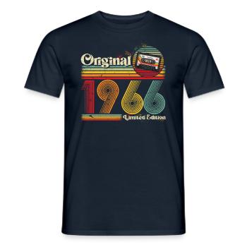 Geboren 1966 1966 Geburtstag geschenk Jahrgang - Männer T-Shirt - Navy - Vorne - AI Model Male 178 light (178cm)