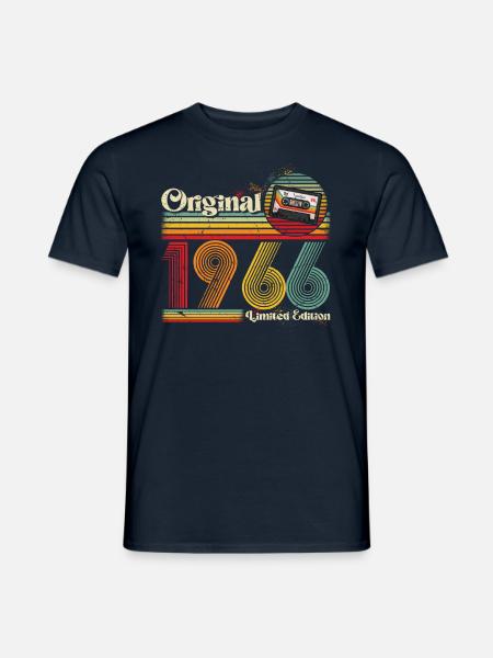 Geboren 1966 1966 Geburtstag geschenk Jahrgang - Männer T-Shirt - Navy