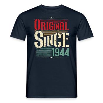1944 Geburtstag geboren im Jahr 1944 Retro Vintage - Männer T-Shirt - Navy - Vorne - AI Model Male 178 light (178cm)