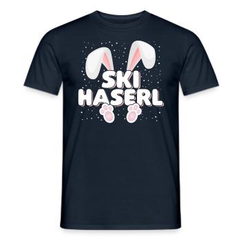 Ski Lapin de ski Lapin de ski Équipage de fête d’après-ski - T-shirt homme - marine - Devant - AI Model Male 178 light (178cm)