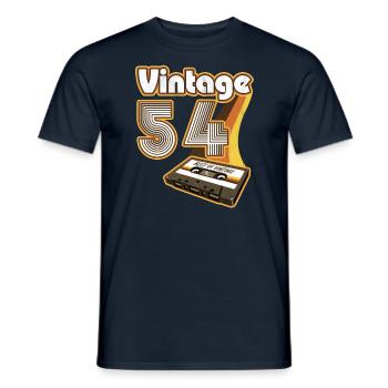 1954 Anniversaire Né En 1954 Rétro Vintage - T-shirt homme - marine - Devant - AI Model Male 178 light (178cm)