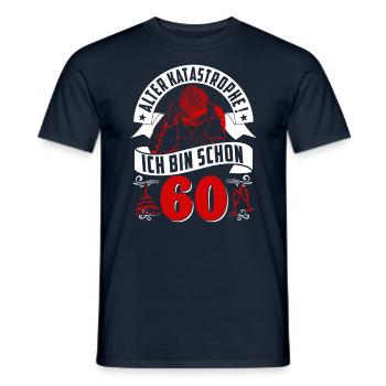60. Geburtstag Mann Geschenk lustig Geburtstag 60 - Männer T-Shirt - Navy - Vorne - AI Model Male 178 light (178cm)