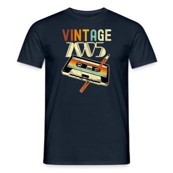 2005 Anniversaire Né En 2005 Rétro Millésime - T-shirt homme - marine - Devant - AI Model Male 178 light (178cm)