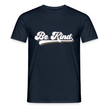 Be Kind LGBT Regenbogen - Männer T-Shirt - Navy - Vorne - AI Model Male 178 light (178cm)