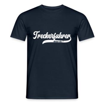 Treckerfahrer Dürfen Das! Trecker Trekker Landwirt - Männer T-Shirt - Navy - Vorne - AI Model Male 178 light (178cm)